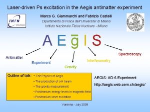 Laserdriven Ps excitation in the Aegis antimatter experiment