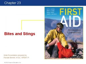 Chapter 23 First Aid for Colleges and Universities