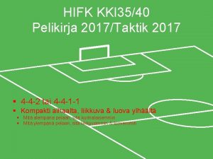 HIFK KKI 3540 Pelikirja 2017Taktik 2017 4 4