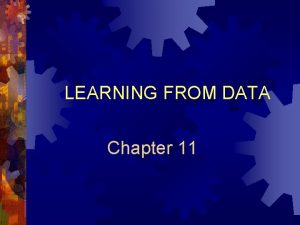 Learning from data chapter 7