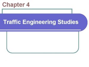 Parking studies and characteristics Parking studies and characteristics