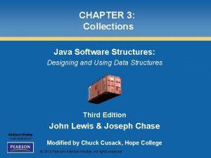 CHAPTER 3 Collections Java Software Structures Designing and