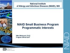 Niaid preclinical services