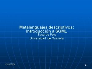 Metalenguaje descriptivo