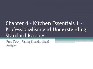 Chapter 4 kitchen essentials 1 answers