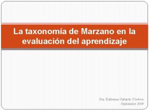 Taxonomía de robert marzano