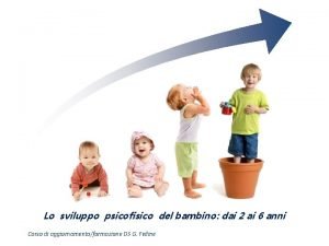 Lo sviluppo psicofisico del bambino dai 2 ai