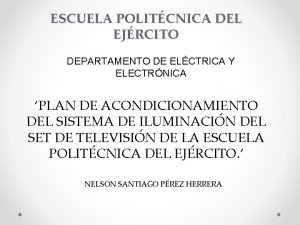 ESCUELA POLITCNICA DEL EJRCITO DEPARTAMENTO DE ELCTRICA Y