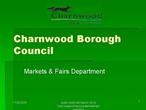 Charnwood Borough Council Markets Fairs Department 11262020 justin