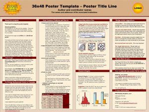 Font size for 36'' x 48'' poster