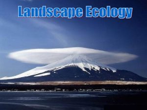 Landscape ecology Chpt 23 Edges ecotones and boundaries