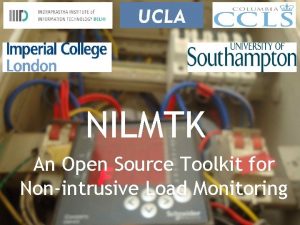1 NILMTK An Open Source Toolkit for Nonintrusive