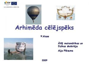 Arhimēda spēks