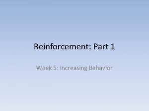 Concurrent schedule of reinforcement