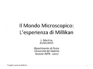 Esperimento di millikan