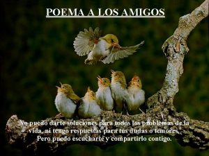 Poema a los amigos