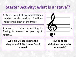 A christmas carol starter activities A christmas carol starter activities