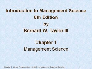 Introduction to Management Science 8 th Edition by