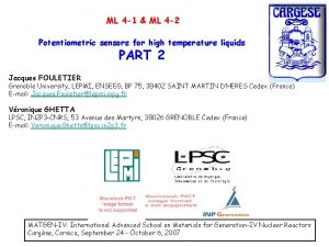 ML 4 1 ML 4 2 Potentiometric sensors