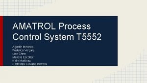 AMATROL Process Control System T 5552 Agustn Miranda