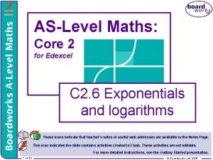 ASLevel Maths Core 2 for Edexcel C 2 ASLevel Maths Core 2 for Edexcel C 2