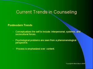 Current trends in counseling