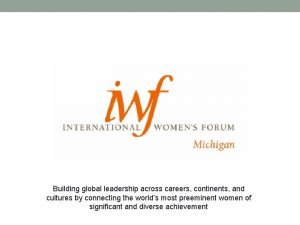 Building global leadership across careers continents and cultures