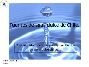 Reservas de agua dulce en chile