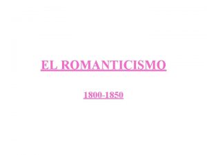 Características de romanticismo