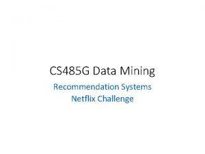 Netflix data mining