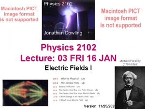 Physics 2102 Jonathan Dowling Physics 2102 Lecture 03