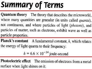 Light behaves primarily as a particle when it