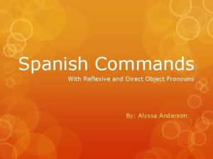 Reflexive commands spanish