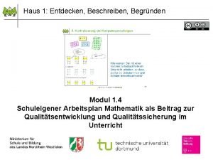 Haus 1 Entdecken Beschreiben Begrnden Modul 1 4