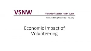 Economic value of volunteering