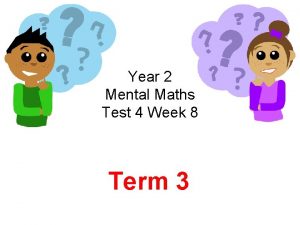 Year 2 mental maths test