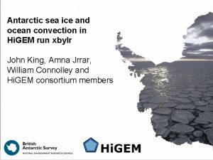 Antarctic sea ice and ocean convection in Hi