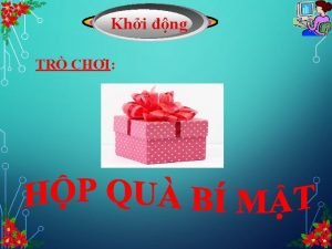 Khi ng TR CHI Hy chn cu tr