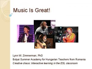 Music Is Great Lynn W Zimmerman Ph D