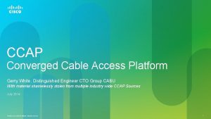 Converged cable access platform