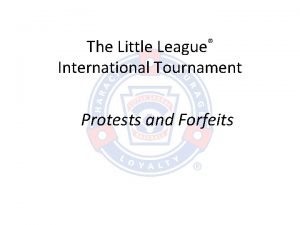 Little league protest
