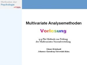 Qq plot normalverteilung