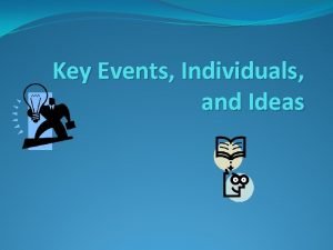 What is key events in a story