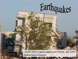 Earthquake introduction