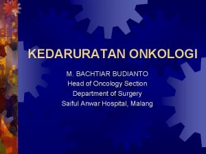 Dr. bachtiar onkologi