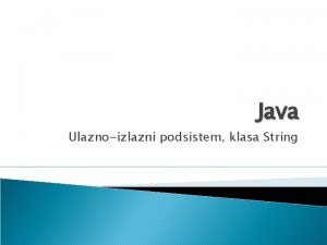 Serijalizacija java