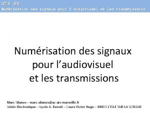 Sts audiovisuel