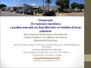 Comparao de respirao espontnea e paralisia muscular em