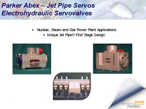 Jet pipe servo valve