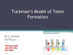 Tuckmans model